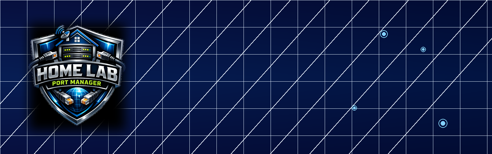 Home Lab Port Manager fejléc