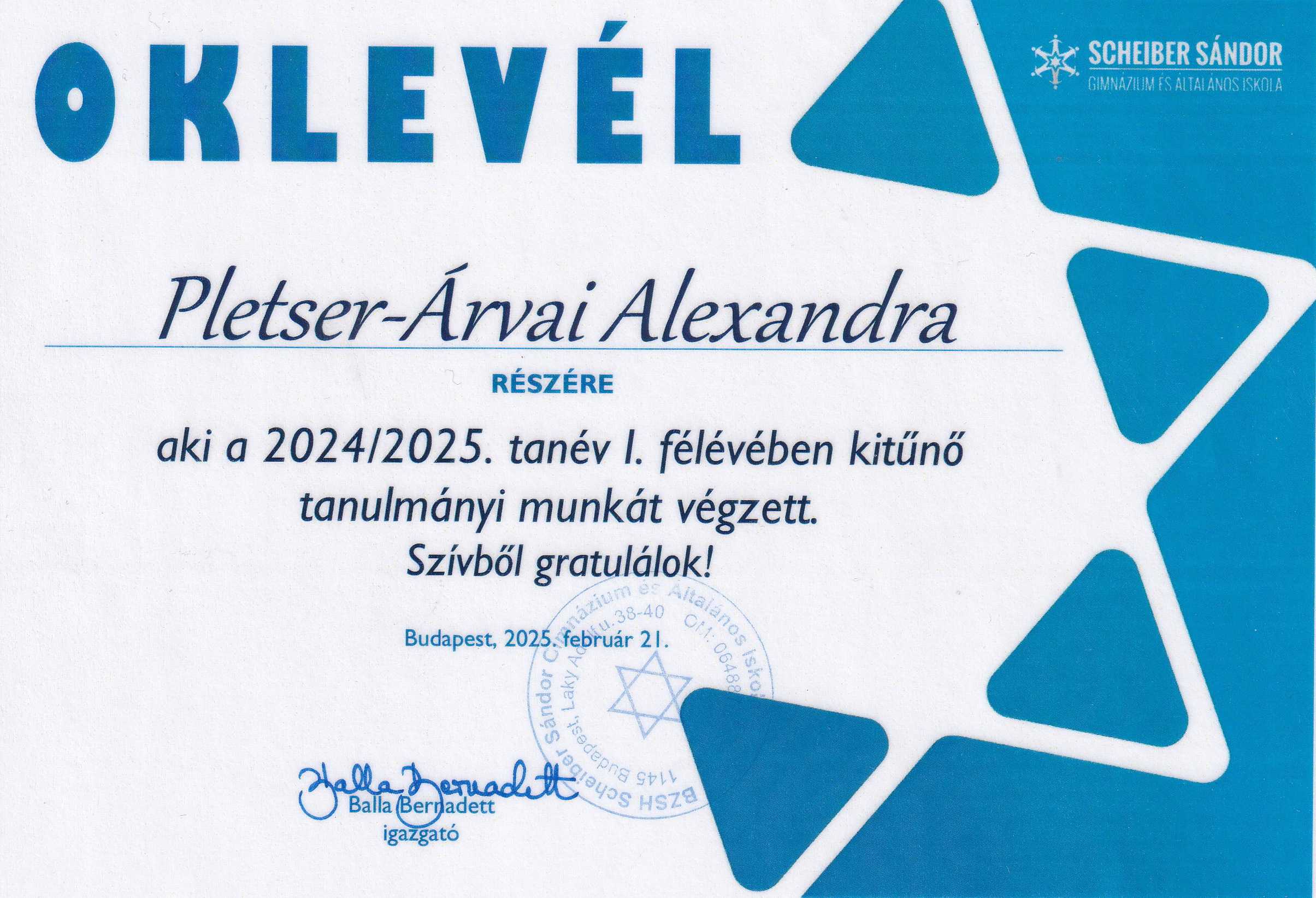 Oklevél