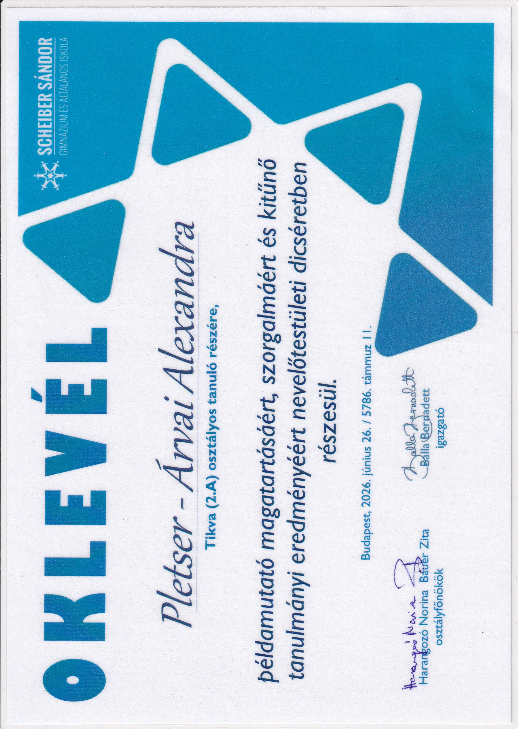 Oklevél